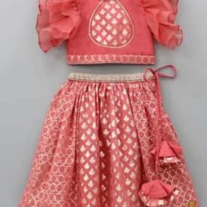Girls Lehenga skirt Top kids girls outfit