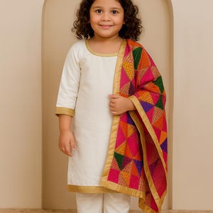 Punjabi Traditional Suit for Kids Toddler Festive Dress