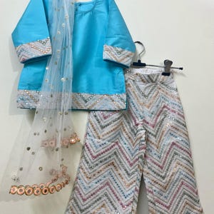 Baby Girls plazzo ready to wear punjabi suit  kurti pant dress coming home outfits