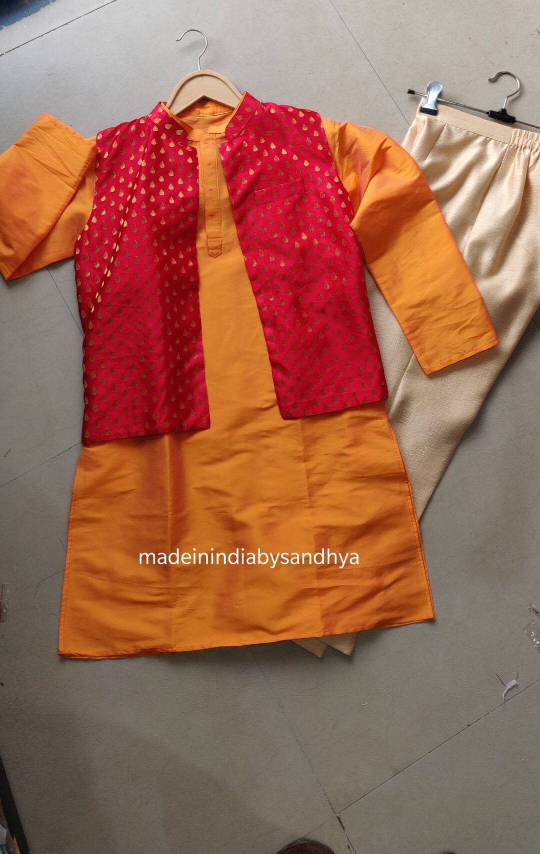 Kids Baby Boy Kurta Pajama Indian Baby Boy Traditional Kurti Pant