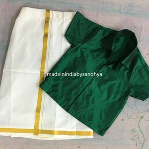 Indian outfits for Baby boys Mundu dhoti dress