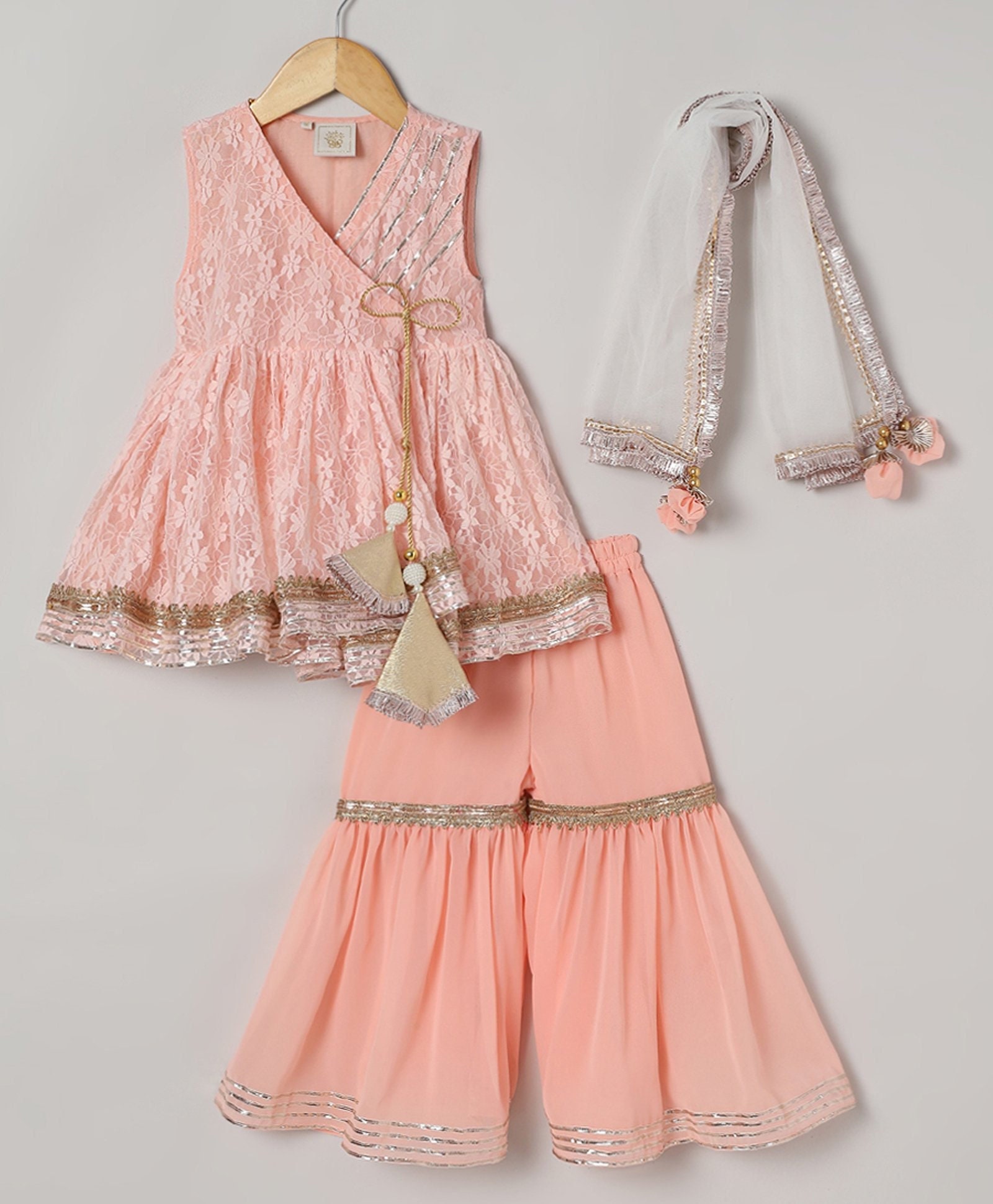 Sharara for girls kids Gharara kurta suit set in USA baby ethnic wear