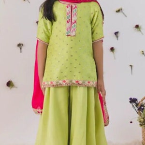 Baby Girls dresses ready to wear sharara suit white gharara dress coming home outfits