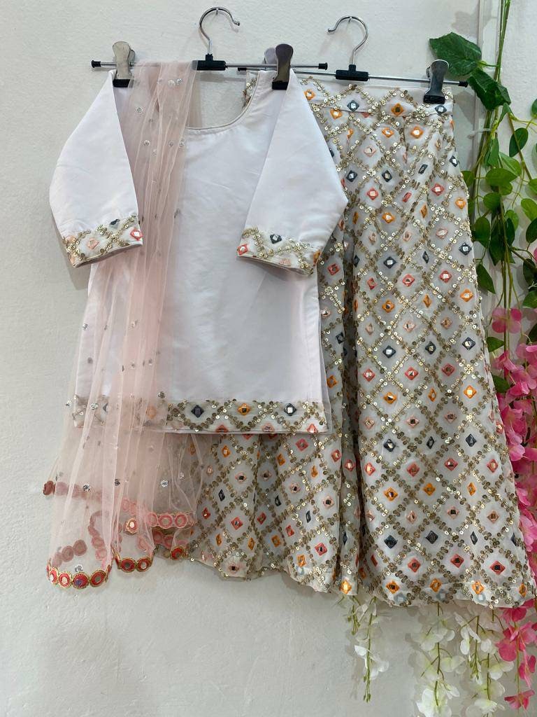 Girls Party Dress Kids Indian wear plazzo suit