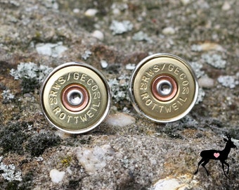 Eye-catcher! Cufflinks shot cartridge cal.20, hunting jewelry, cartridge jewelry, huntingjewelry, huntingjewellery