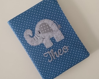 MINI Fotoalbum "Kronen-Elefant"jeansblau