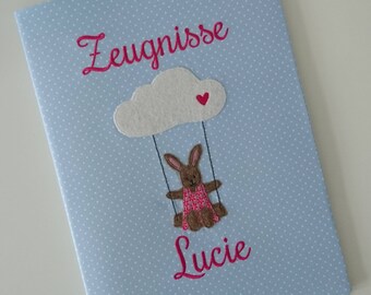 Certificat « LAPIN-fille " bleu clair