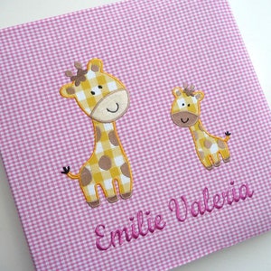 Fotoalbum Giraffe rosa Bild 1