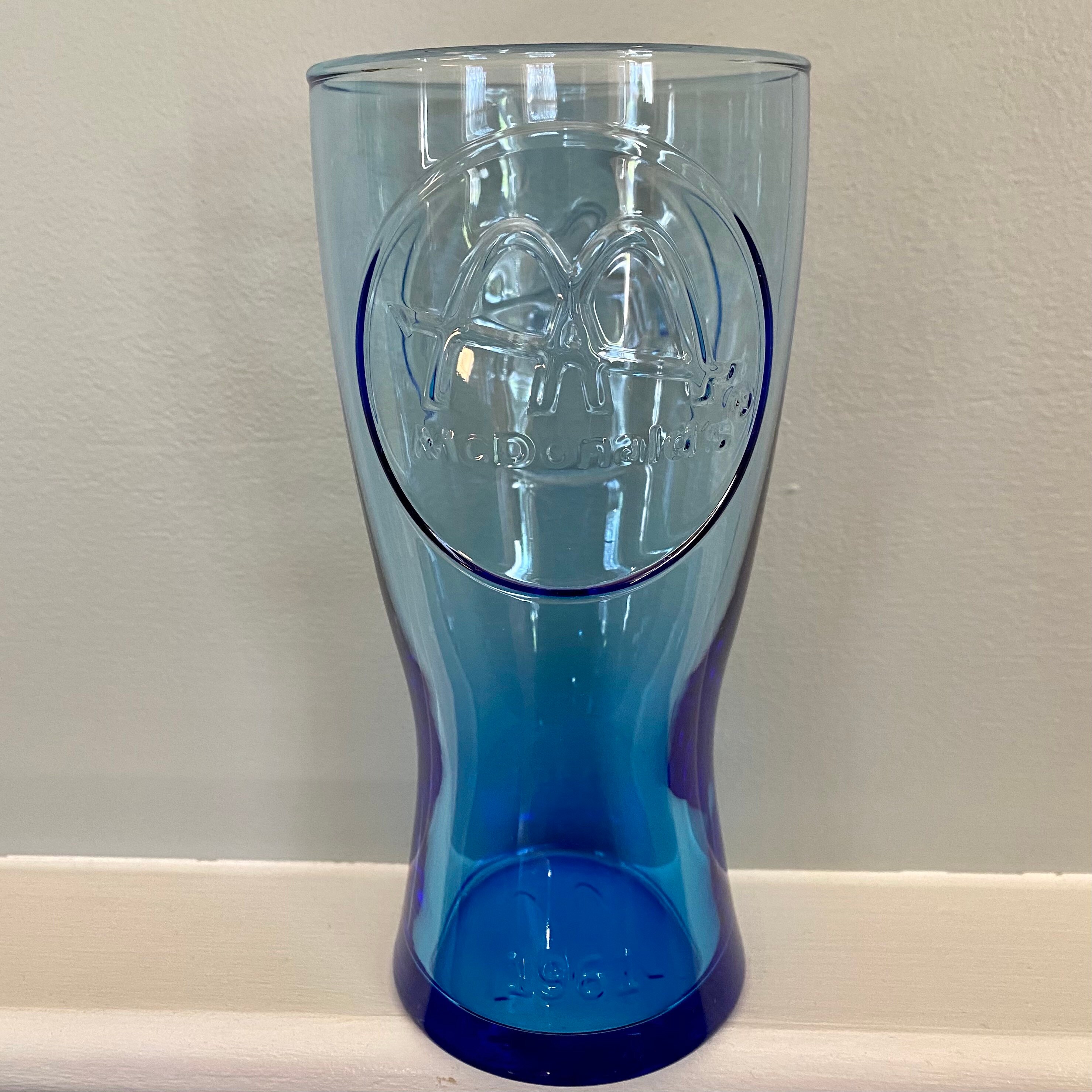 1961 Mcdonalds Promotional Souvenir Cup Blue Cobalt Drinking Etsy