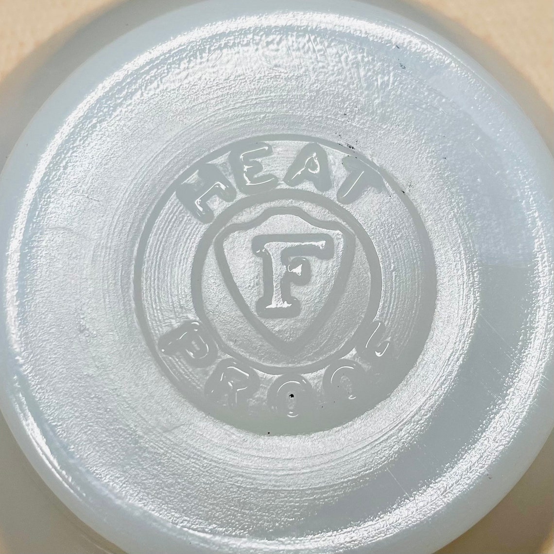 Vintage Federal Glassware White Teacup Milk Glass Etsy