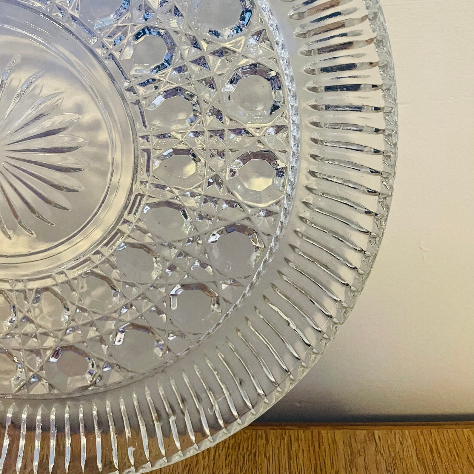 Vintage Glass Serving Platter Windsor Pattern by Federal Etsy
