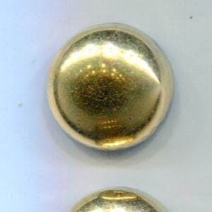 10 Tsjechische cabochons 15 mm goud