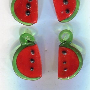 10 glass design pendant melon 26 x 13 mm