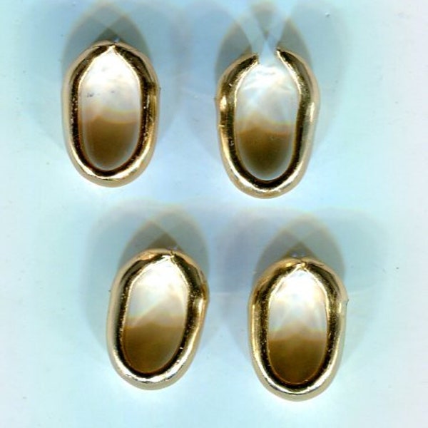 50 oval bending rings gold 13 x 9 mm