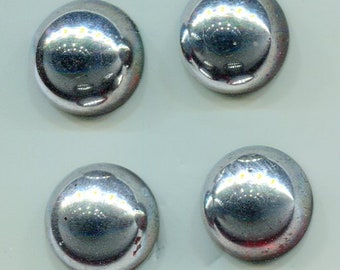 7 Böhmische Cabochon 15 mm silber