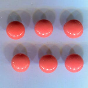 10 Tsjechische ronde strass chatons 6 mm oranje