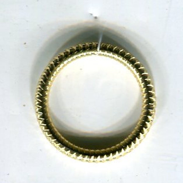 10 round bending rings gold 18 mm