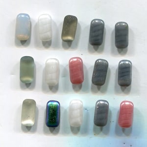 15 Bohemian baguette Chaton 10 x 5 mm mix colorato