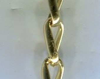 1 meter bohemian link chain gold-colored 12 x 5 mm