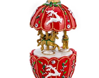 Music box carousel with reindeer Melody: Winter Wonderland LIMITED EDITION