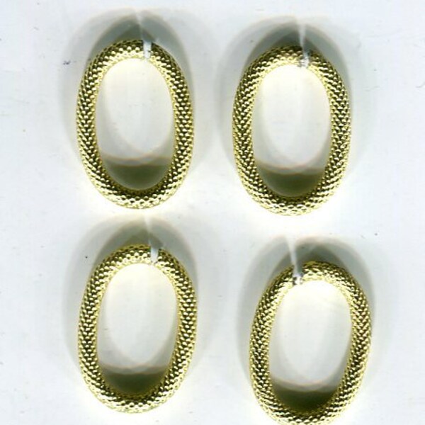 50 oval bending rings gold 14 x 10 mm variant 2