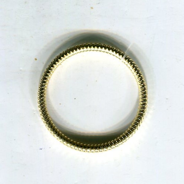 4 round bending rings gold 25 mm