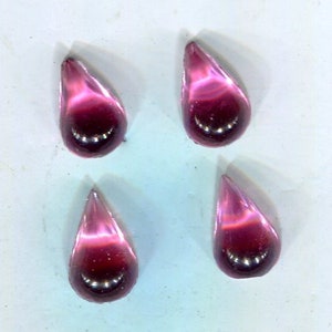 10 Bohemian druppels van zilverkleurige 12 x 8 mm