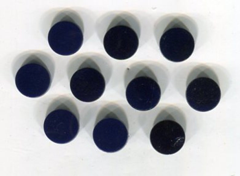 10 Czech coin Cabochon Night Blue 10 mm