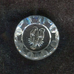 2 Böhmische Motiv Cabochon Sternzeichen Krebs crystal 18 mm