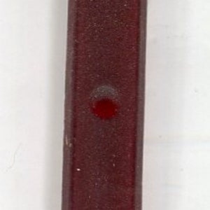 1 Bohemian cabochon rood mat. 30x8mm