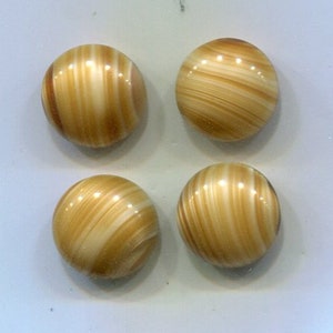 4 Tsjechische strass chatons 12 mm bruin gestreept