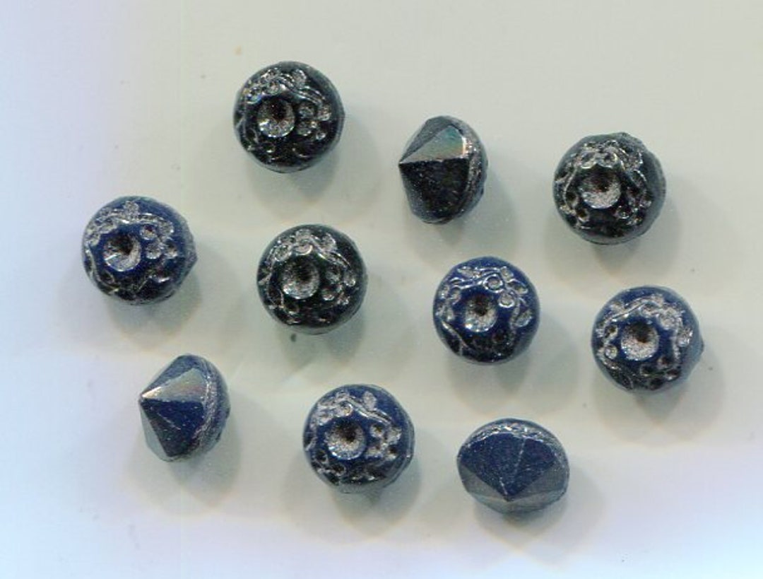10 Bohemian Rhinestone Chaton 8 Mm SS39 Black - Etsy