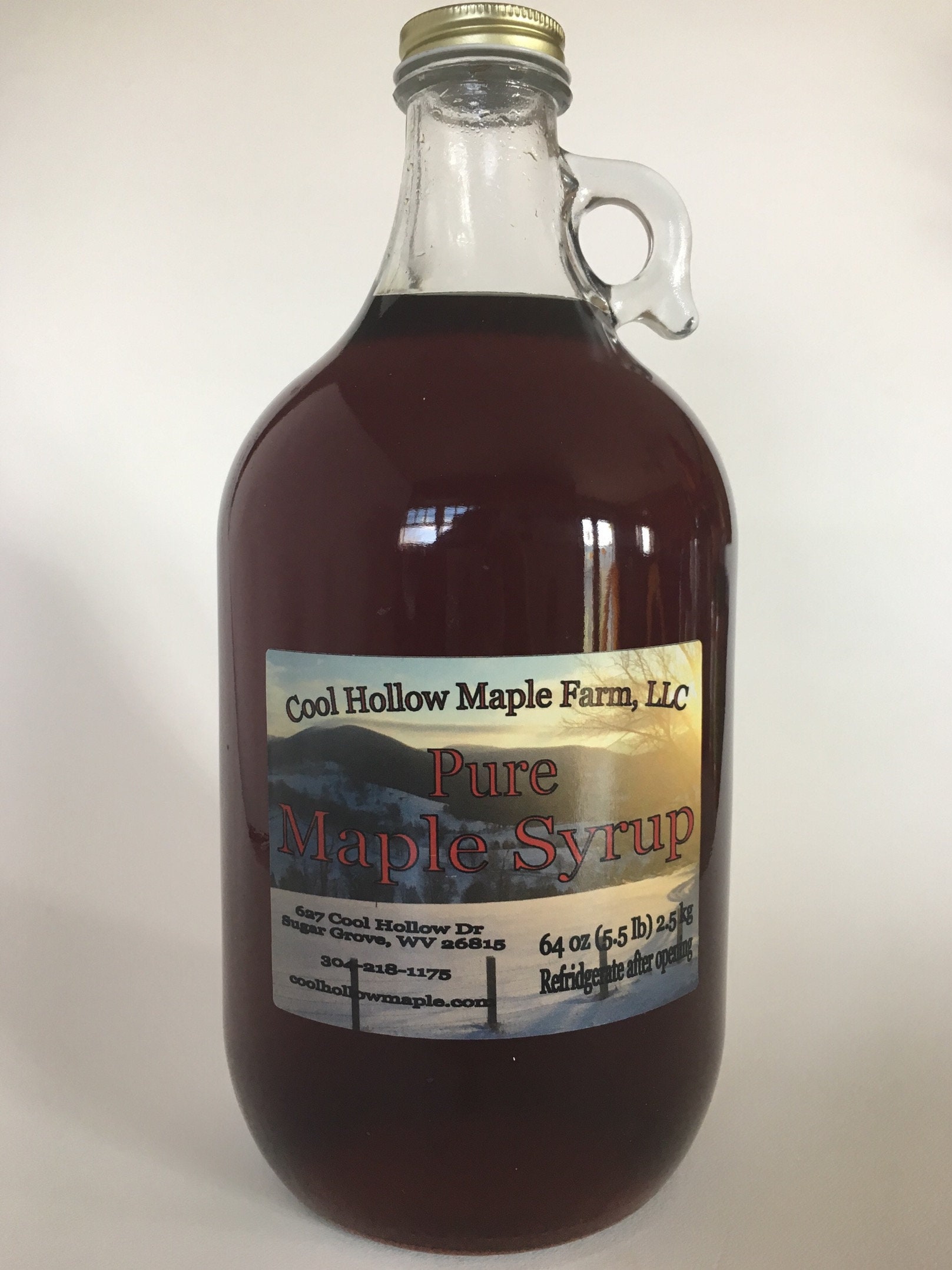 Halfgallon Pure West Virginia Maple Syrup Etsy