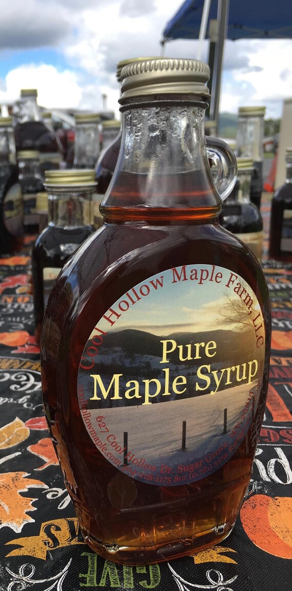8oz. Pure West Virginia Maple Syrup Etsy