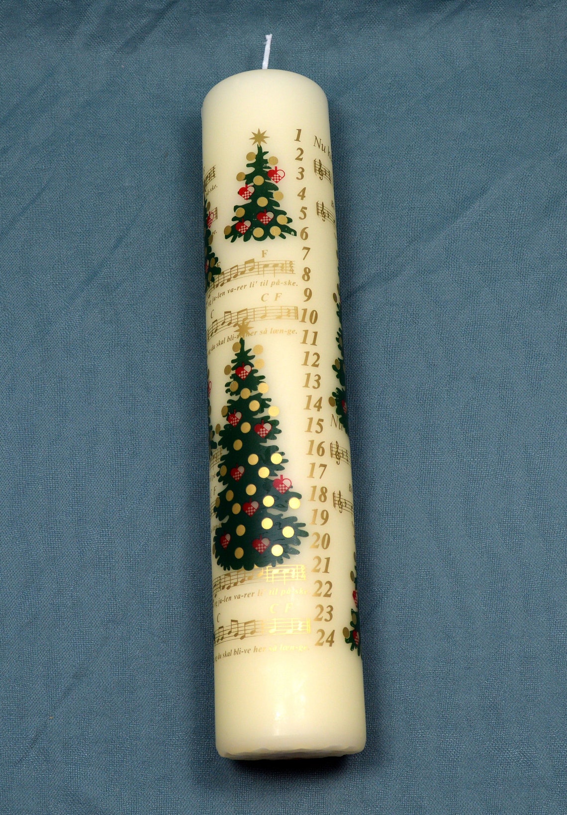Calendar Candle Danish Candle Candles With Numbers Candles Etsy UK
