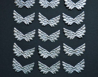 15 angel wings in silver 3.5 cm