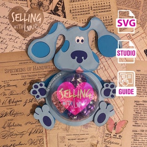 Cut file / Cute blues aanwijzingen / hond Candy Ornament / baby perrito / Lovely / Jongen of Meisje / cricut SVG cameo . STUDIO