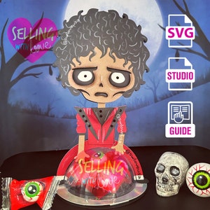 Taglia file / Michael Jackson carino / Thriller / Halloween / Adorabile / Ragazzo o ragazza / Zombie / cricut SVG cameo STUDIO