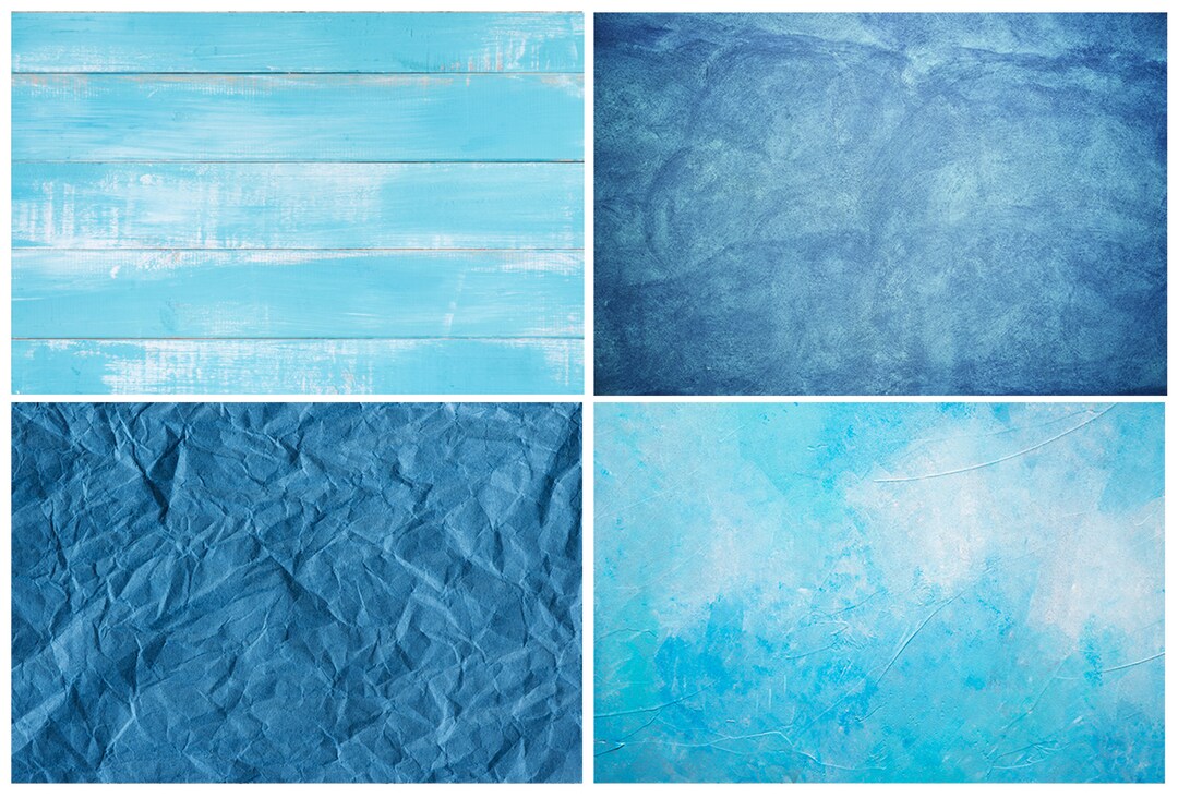 4 Blue Photography Backdrops Two Panels - Etsy