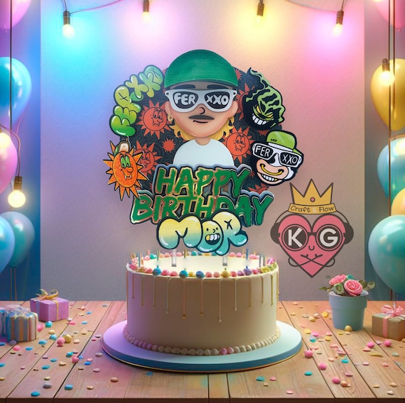 Girl Gamer Cake Topper - Video Game Birthday Decor, Glitter Cardstock, Pre-Assembled - View #8