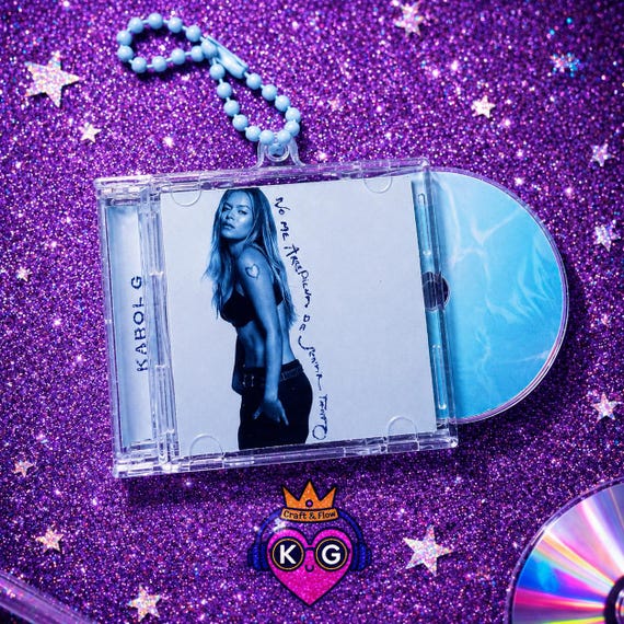 Karol G Mini CD Keychain With NFC, Bichota Fan Collectible