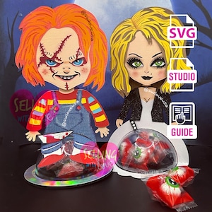 Cut file / Cute Bride of Chucky / Scary Movie / Halloween / Lovely /Boy or Girl / cricut SVG cameo STUDIO
