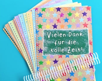 Abschiedsgeschenk Grundschule Kinder, Erinnerungsalbum Schüler*innen für Lehrer*innen, Erzieher*innen, Erinnerung Klasse, Kindergarten