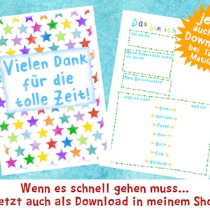 Geschenk Lehrerin, Lehrer, Abschied Grundschule, Abschiedsgeschenk Schule, Kindergarten, Erinnerungsbuch Schüler, Geschenk Erzieherin danke Bild 8