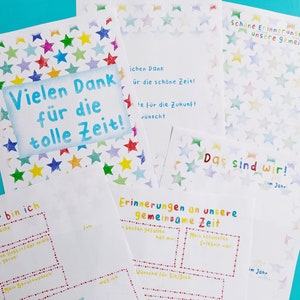 Geschenk Lehrerin, Lehrer Abschied Grundschule Abschiedsgeschenk Schule, Kindergarten digitaler Download zum Ausdrucken Downloadatei image 9