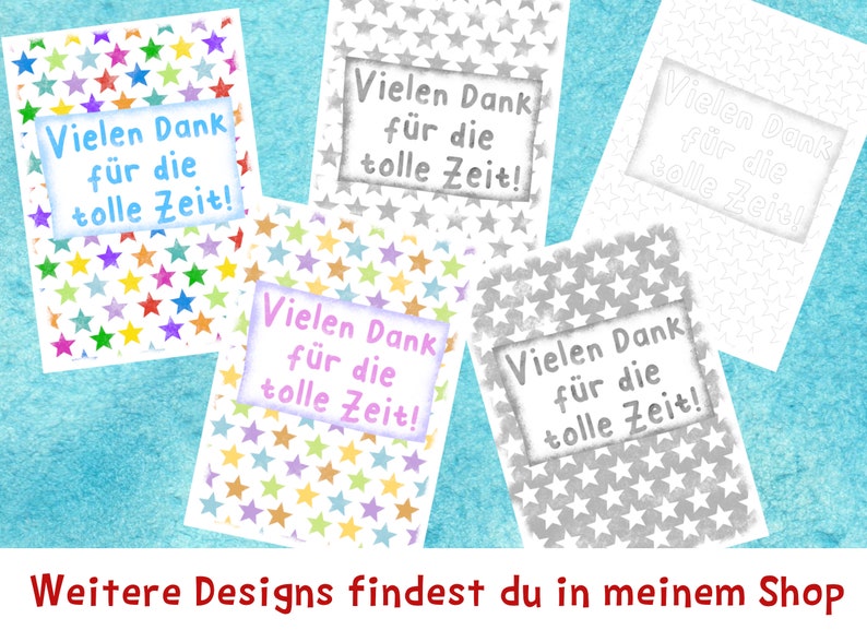 Geschenk Lehrerin, Lehrer Abschied Grundschule Abschiedsgeschenk Schule, Kindergarten digitaler Download zum Ausdrucken Downloadatei image 7