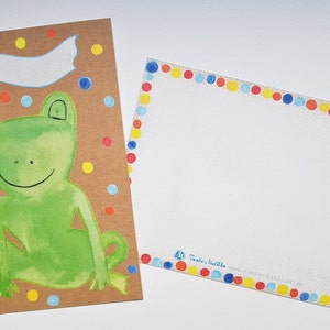 Einladung Kindergeburtstag Einladungskarte für Jungen und Mädchen Karte zum selbst Beschriften Postkarte mit Spruch Bild 3