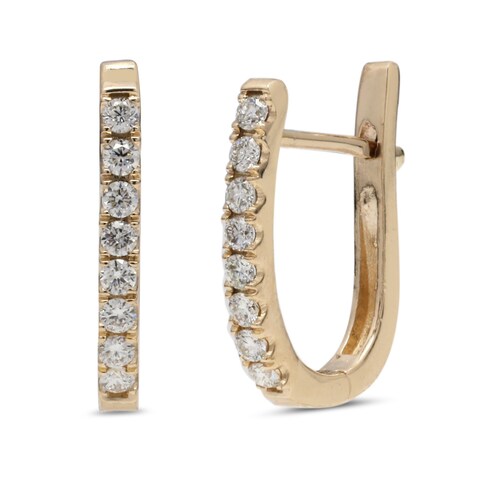 Small 14k Solid Gold Hoop Earrings Dainty Huggie Hoop Earrings Etsy