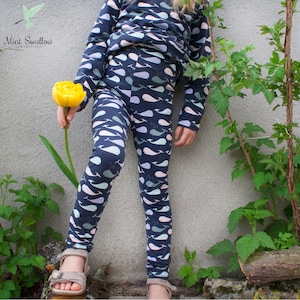 PDF Leggings - sewing pattern with sewing instructions size 92-140 unisex