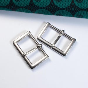 2 riemgespen 30 mm zilverkleurige metalen gespen riemgespen gespen met speld, gespenARTen, ART. 709